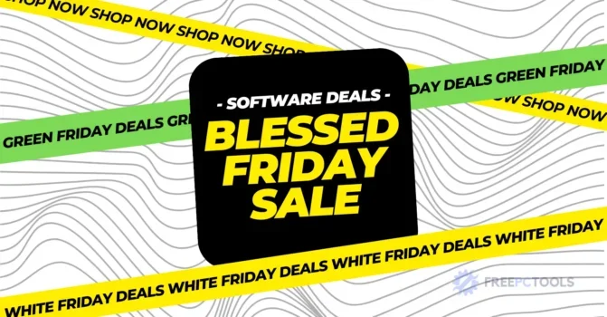 Blessed Friday software deals sale banner.