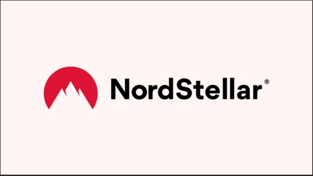 NordStellar logo with red mountain icon